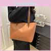 Urban Style Big Pu Shoulder Bag With Inner Phone Pocket And Soft Structure For Casual Outings