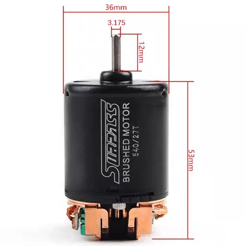 1pc 540 Brushed Motor 80T 13T 17T 23T 21T 27T 35T 45T 55T for 1/10 Off-Road Rock Crawler RC Car 540 Brushed Motor