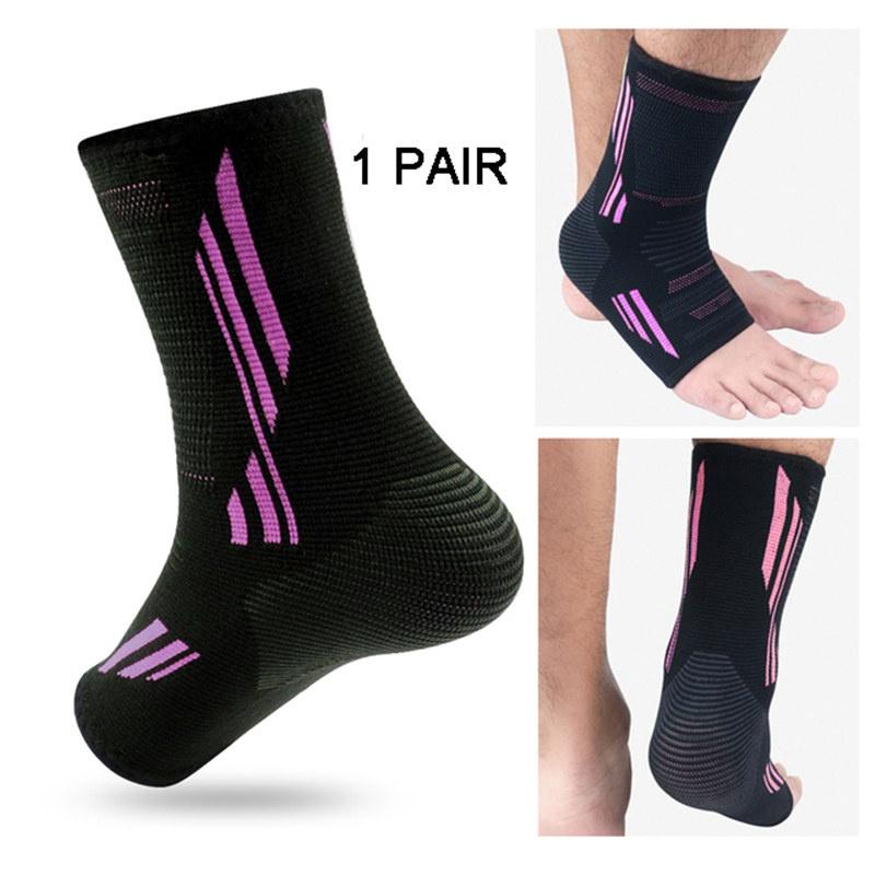 

1 пара спортивных нейлоновых опор для лодыжки, суперэластичный мягкий бандаж для лодыжки для занятий фитнесом и спортом XL оранжевый