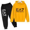 Kids Autumn Winter Hoodie Boy Girl 3-12Yrs Letter Print Clothing Casual Top+Trousers 2P Child Gift Brand Sports Coat Jogging Set