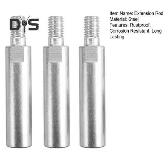 1/2/3Pcs Angle Grinder Extension Rod Rustproof Corrosion Resistant Stable Connection Polishing Machine Adapter Lever Angle Grinder Extension Pole