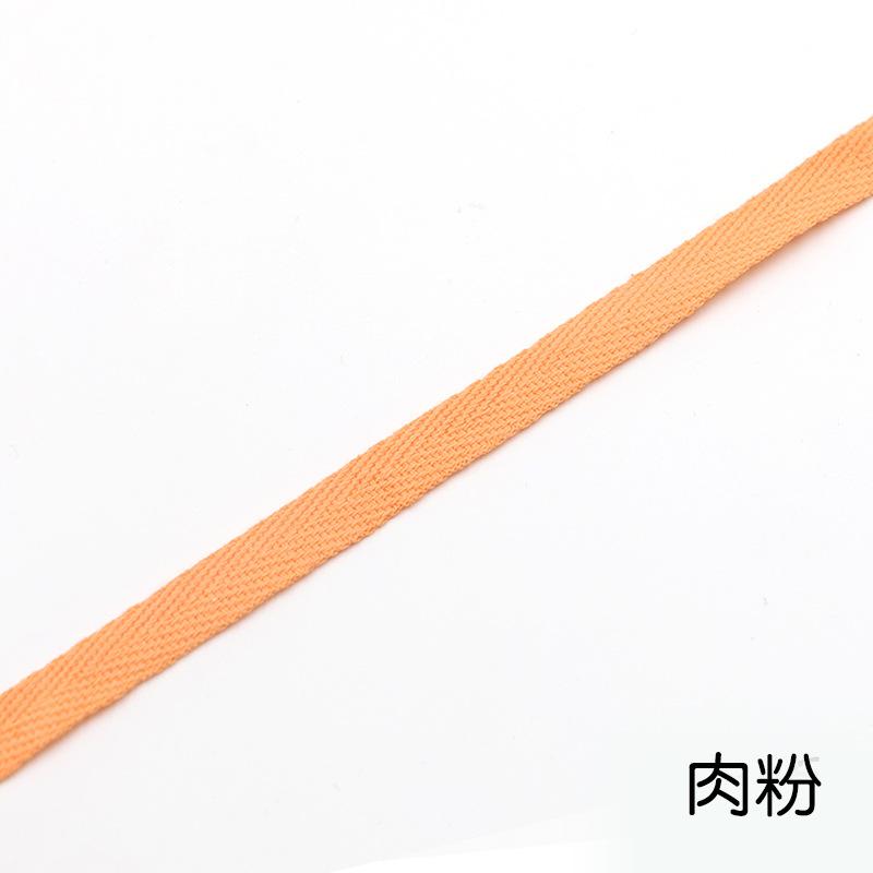 1Cm Color Cotton Herringbone Ribbon Webbing, Cotton Hand Hemming Strap Strap Strap Strap Piping Strap