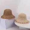 Breathable Woman's Straw Hat Elegant Sun Protection Cap Fashion Lace Brim Sunshade Cap  Outdoor