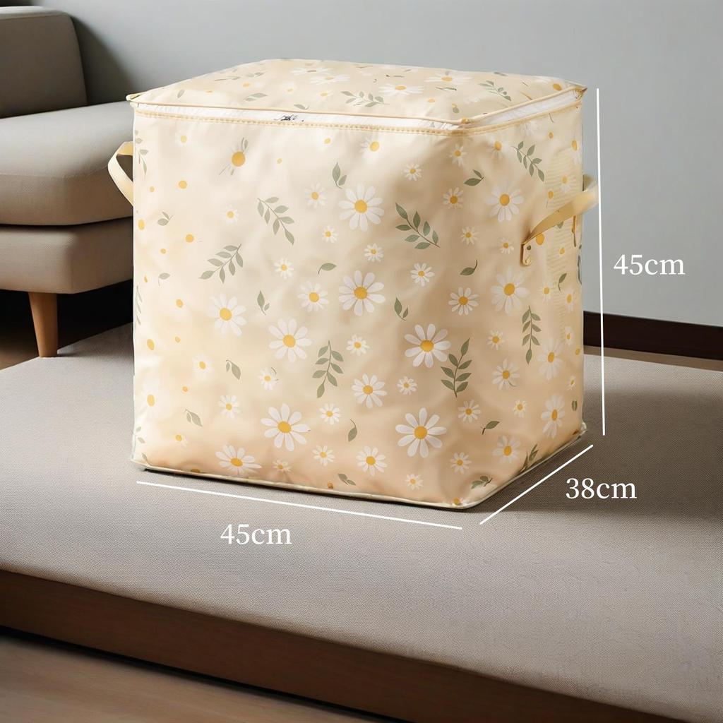 "Daisy Large-Capacity Non-Woven Storage Bag for Quilts and Clothing"