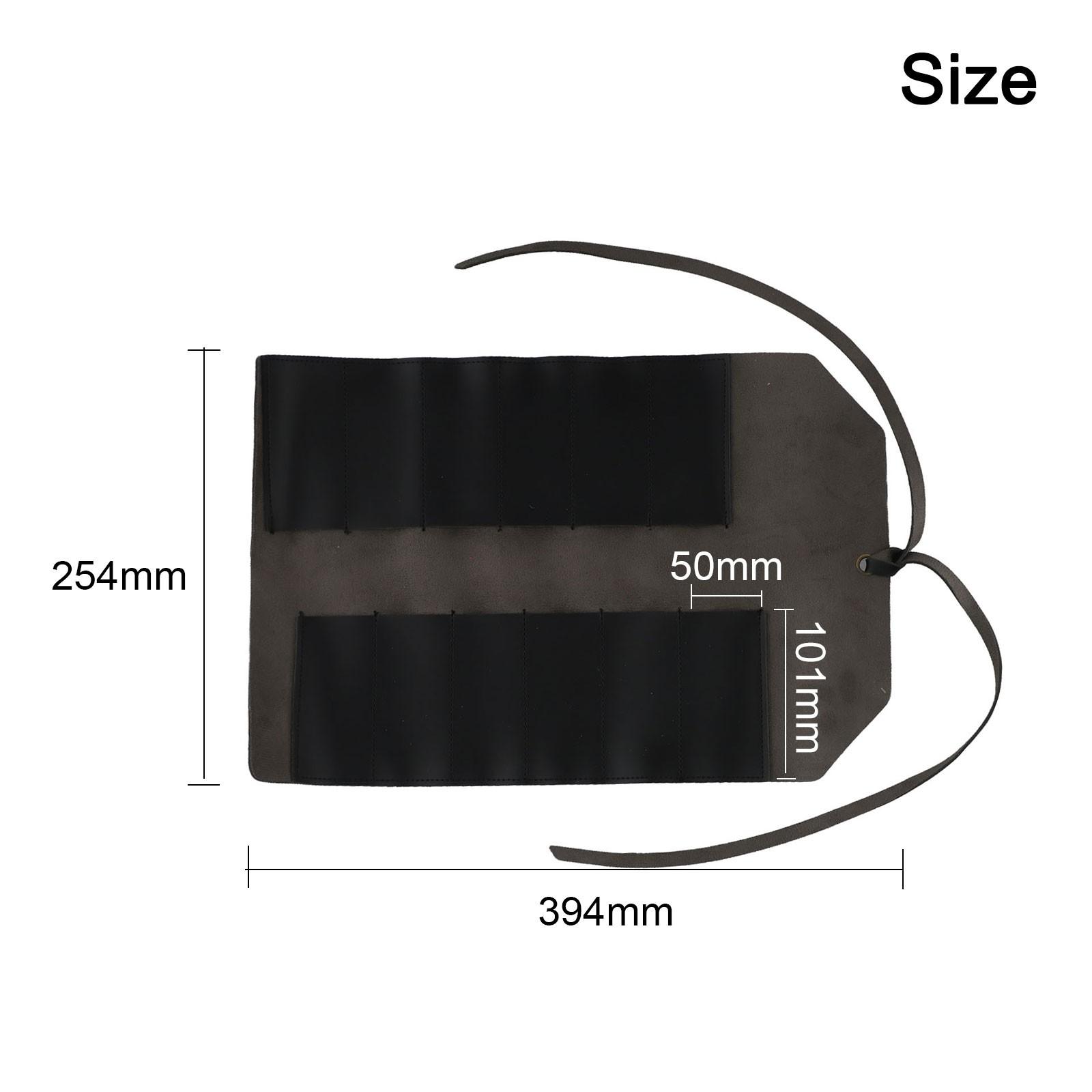 

Кожаный органайзер для инструментов Многофункциональная сумка для инструментов Портативная сумка-скрутка для инструментов