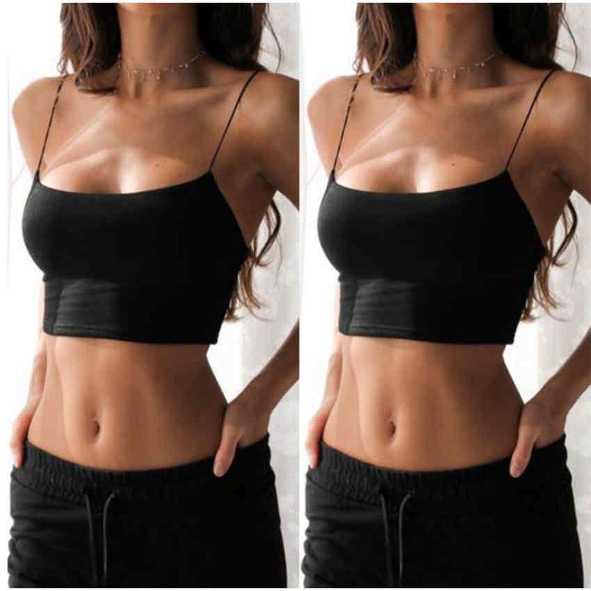Fashion Women Sexy Bustier Bra Vest Crop Top Cami Summer Casual Tank Tops Vest Sleeveless Crop Tops