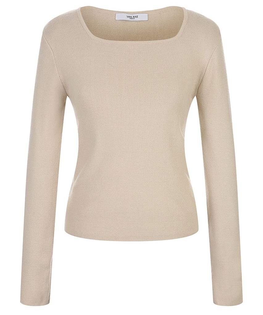 VANAKE Square Neck Slim Knit_Vb4Xktqk01Z