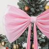 Large Velvet Bow Tie Pendant Tree Topper Wreath Christmas Bows Pillar Wedding Holiday Stair Railing Porch
