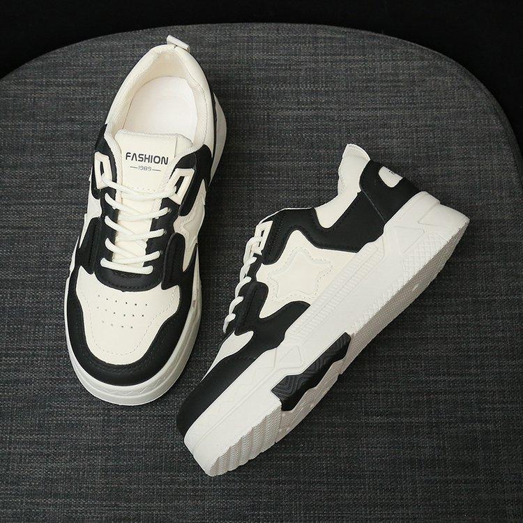 

Board shoes autumn and winter new star color matching trend platform casual shoes college style versatile sports shoes women 40
