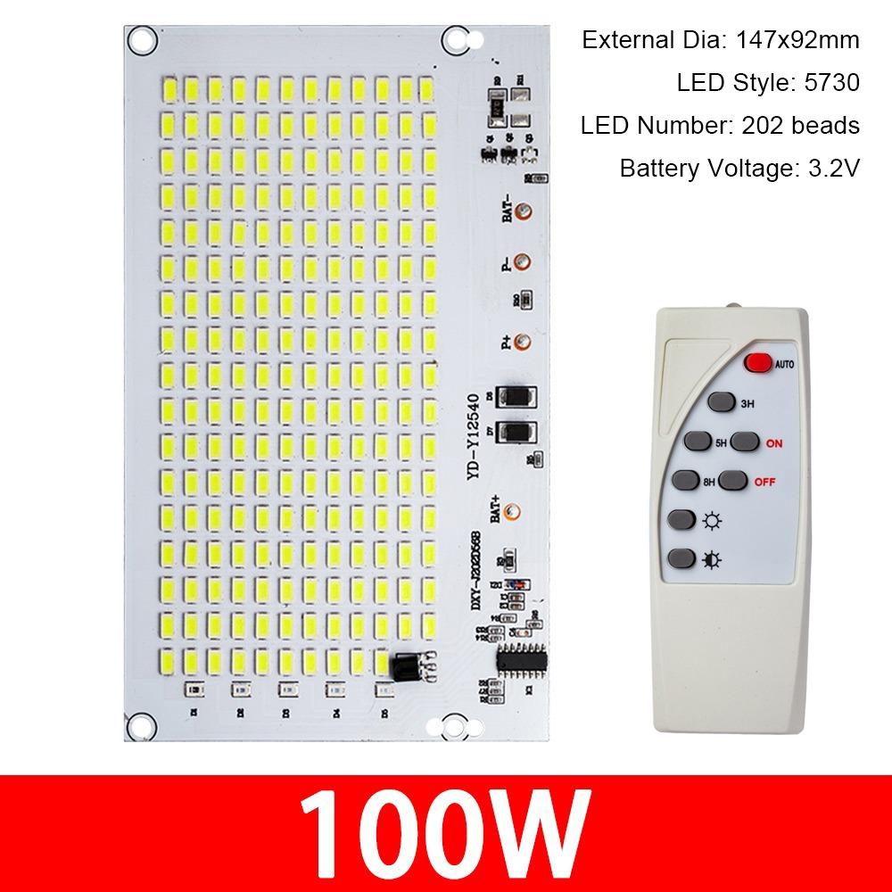 1Pcs SMD5730 LED Solar Light Board Remote Control Floodlight  For Outdoor Garden Lamp