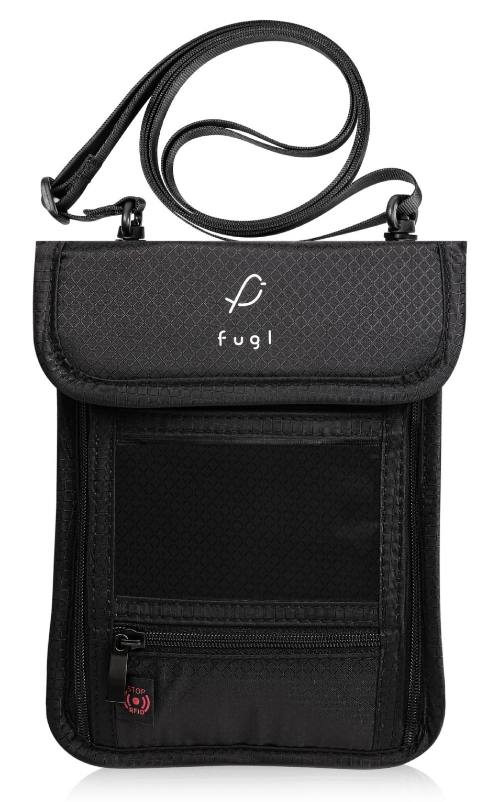 

фугл паспорт на шею висячий безопасность удобный предмет для заграничных путешествий [2-слойная антискимминговая структура] чехол, мешочек, антискимминг, (черный) чёрный