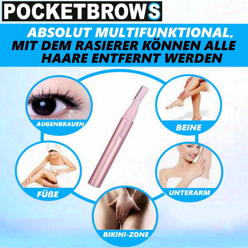 POCKETBROWS Augenbrauentrimmer Augenbrauen Trimmer Epilierer Gesicht Rasierer