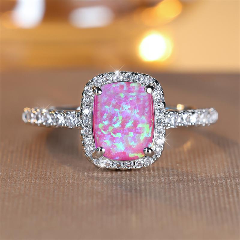 

Модное серебристое цветное кольцо с фиолетовым камнем прямоугольной огранки, роскошное обручальное кольцо с любовью, свадебные украшения 13 фиолетовый