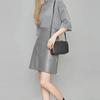High Waist Mini Skirts Women Fashion Korean Style A Line PU Leather Skirt Ladies Female Fladas