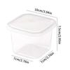 50 stk Plast Dessertkopper Med Låg 400 ml Genanvendelig Cupcake Beholder Klar Firkantet Enkelt Dessertæske Forseglet Mousse Kageæske