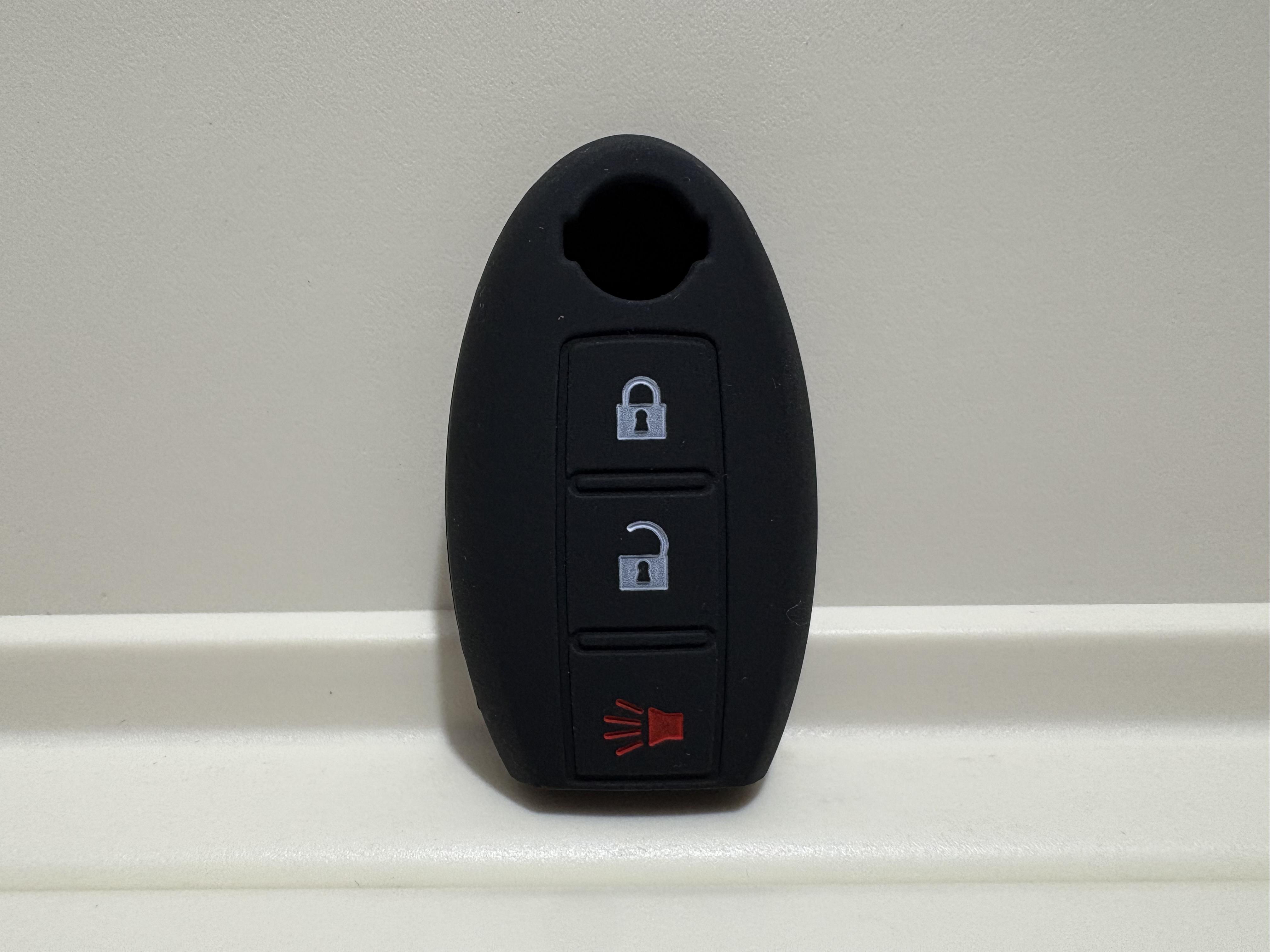 

Silicone Remote Key Case Cover For Nissan X-Trail 370Z Cube Micra Qashqai Juke Leaf Tiida Cube Quest Versa 3 Buttons Auto Parts
