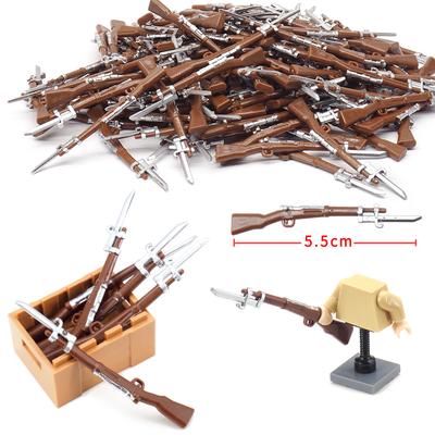 Militärwaffen Baustein Silbernes Messer Stechende Waffen WW2 Soldat Ausrüstung Moc Figuren Kriegsmodell Szenen Kindergeschenk Jungenspielzeug