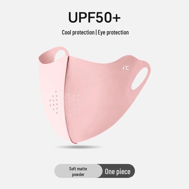 

Ice Silk Breathable Face Mask with Chin Support and Eye Corner Protection for Outdoor Activities