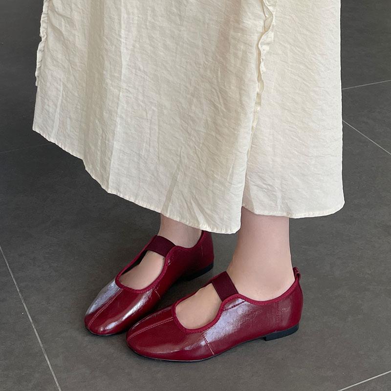 Fashion 2025 New Fashion Round Toe Women Ballet Flats Dance Shoes Soft Female Shallow Footwear Ladies Mary Janes Flats Shoes Big Size 43