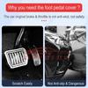 For Tesla Model Y Juniper 2025 Upgrade Foot Pedal Pads Non-slip Accelerator Brake Rest Performance Aluminum Mats Accessories