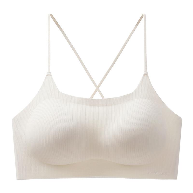 Beautiful Back Thin Summer Sling Vest Internet Celebrity Explosion Tube Top Outer Wear Chest Wrap Gather Sexy Bra