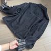 2026 Spring Retro Color Block Patchwork Denim Jacket - Women's Slim-Fit Casual Lapel Short Coat
