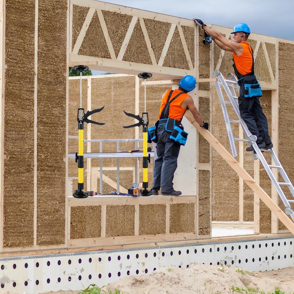 Teleskop-Stützstange, verstellbare Länge, 3. Hand-Stützsystem, 30 kg Kapazität, rutschfeste Teleskop-Stützstange für Fracht