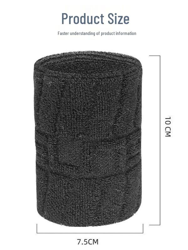 Cotton Sports Wristband: Sweat-Absorbent, Protective Gear for Fitness, Basketball, Badminton.