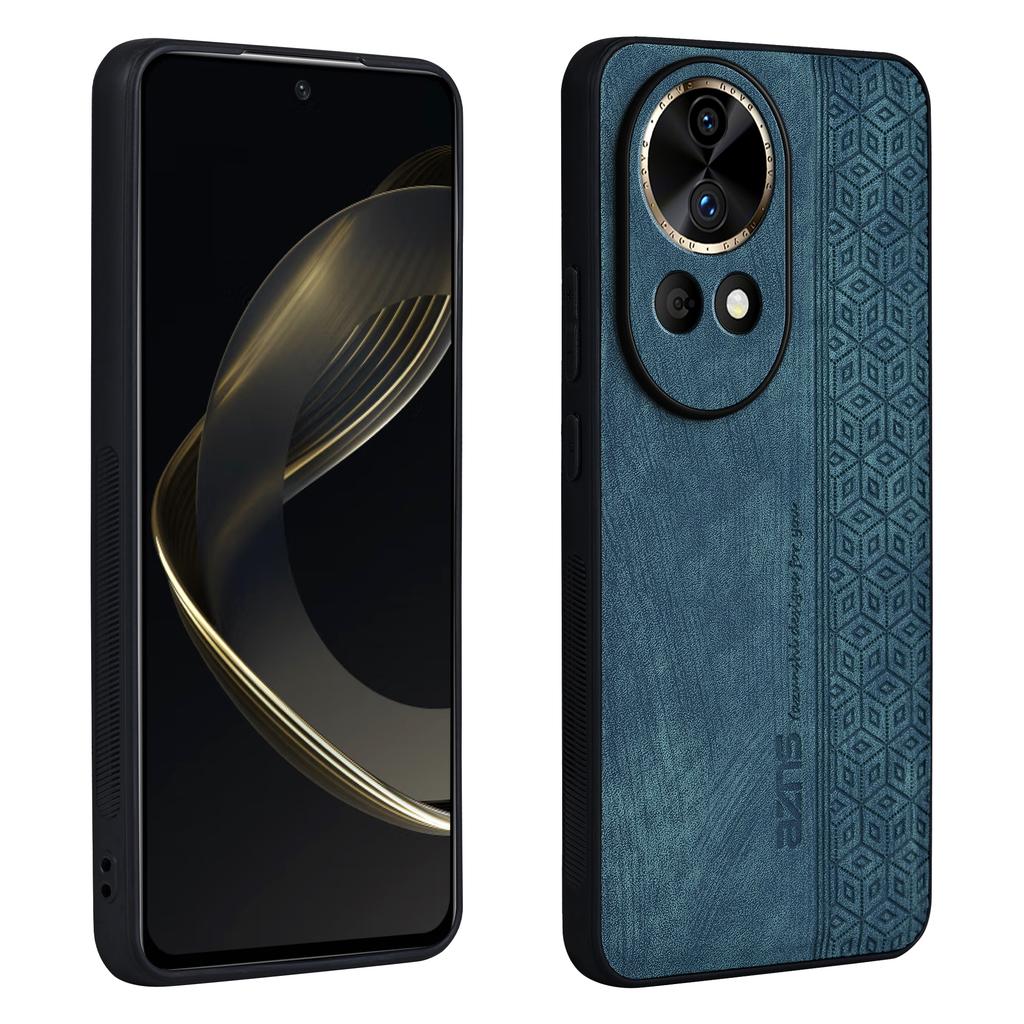 AZNS For Huawei nova 12 5G Cell Phone Case Anti-scratch Imprinted Leather + TPU Back Cover