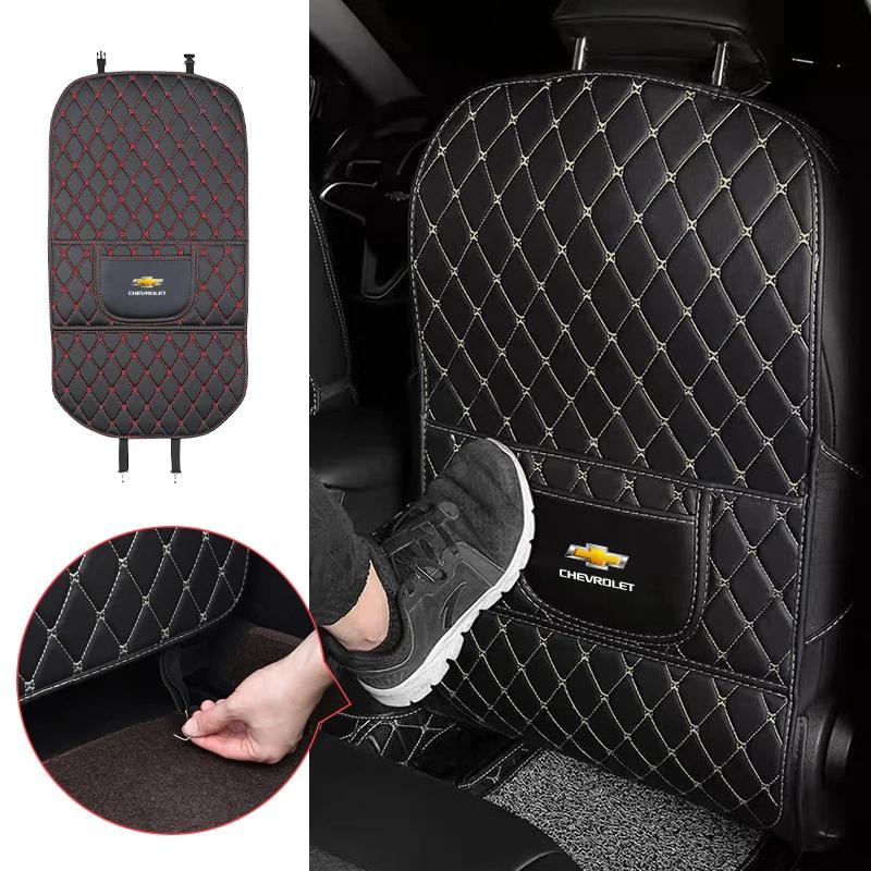 Car Seat Backrest Anti Kick Pad Auto Interior Accessories For Chevrolet Spark Captiva Cruze Malibu Equinox Trax Camaro Blazer