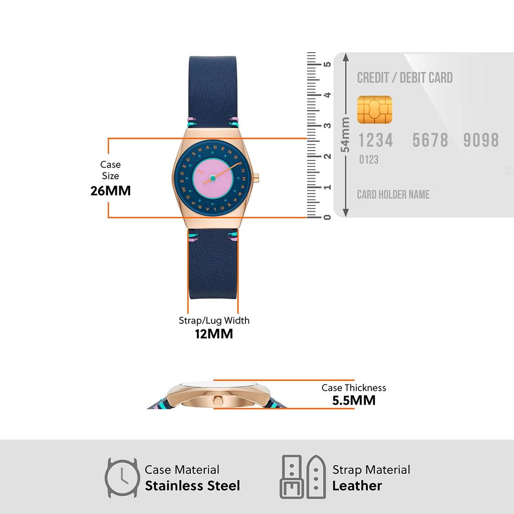 Wristwatch GRENEN LILLE SOLAR HALO SKW3085 Blue [Skagen] Women's