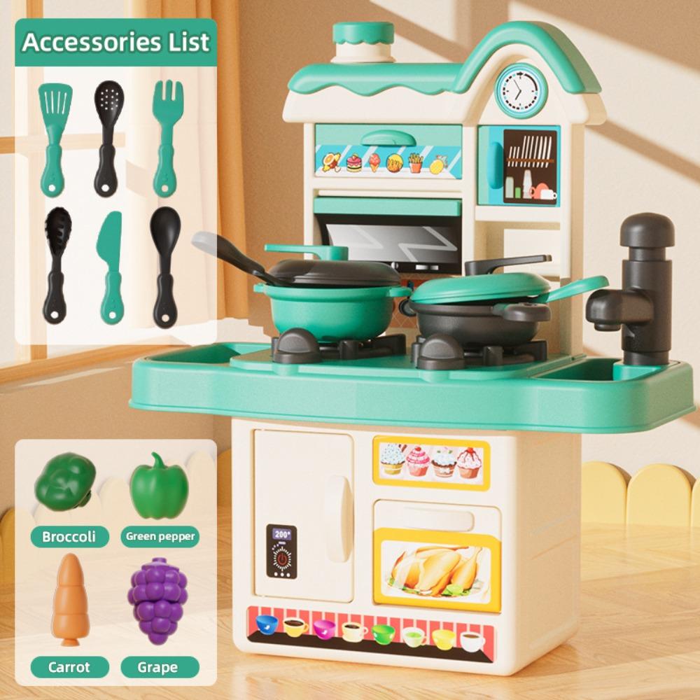 Colorful Simulation Kitchen Play Toys DIY Afternoon Tea Toy Set  Cookware Accessories