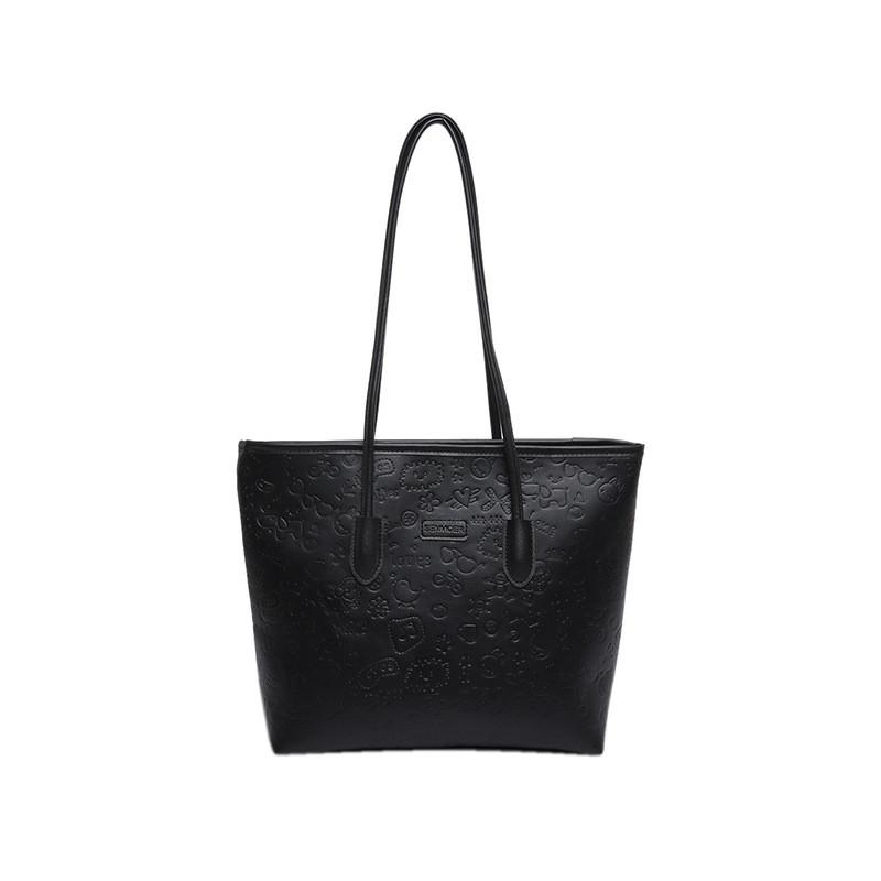 Stylish Large Capacity Tote Bag For Women In Black Pink And Khaki Ideal For Everyday Use