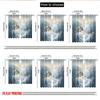 2pcs 2D flat printing Happy Christmas fashion curtains Cozy Cabin Snow Mountain Winter Digital Printed Polyester Drapes Family