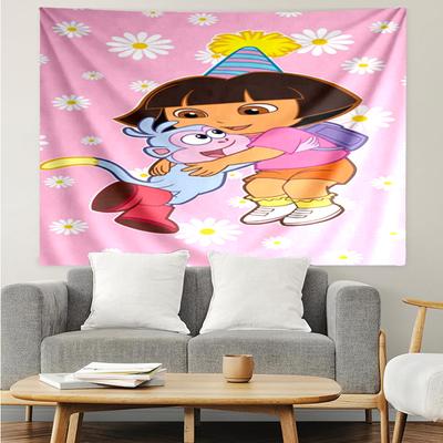 1PC The Explorer Do-ra Adventure K-pop Music Group Tapestry Accessories for Bedroom,Livingroom, Dormitory Room Wall Decor Fan Birthday Gifts