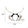 Devil Sheep Horn Headband Hair Accessory Gothic Punk Vintage Headwear Hairband for Halloween Costume