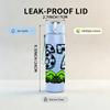 1PC Stone Style 67 Number Letter 750ml Color Plastic Sports Water Bottle Leakproof Flip Straw Lid Suitable for Sports Office Home Use