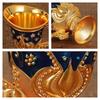 European Exquisite Handle Cup, Alloy Relief Mini Liqueur Tumbler, Portable Vintage Vodka Glass, Wine Cabinet Decorations, 1pcs