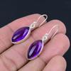 Natural Amethyst Gemstone Earrings Solid 925 Sterling Silver Handmade Drop Dangle Earrings Jewelry Valentine's Day Gift For Loved Ones