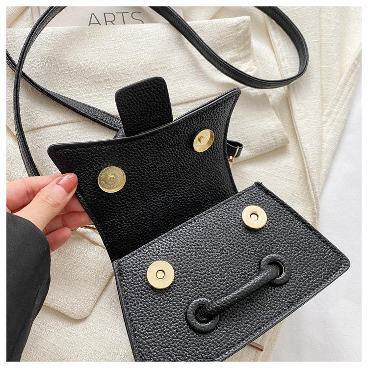 Trendy Crossbody Mini Lipstick Bag with Belt Decoration