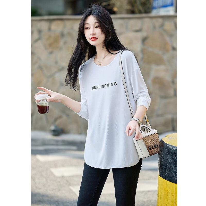 Women's Letter Print Long Sleeve T-Shirt
