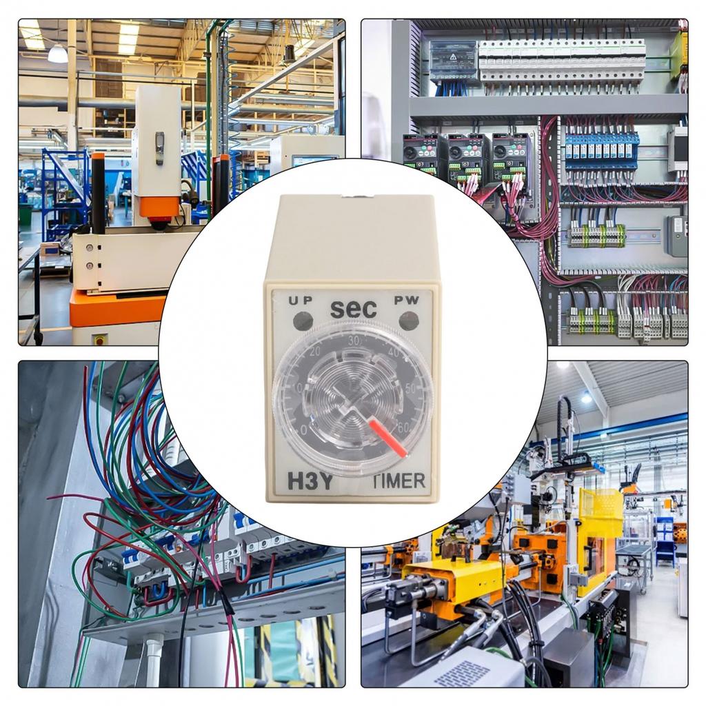 5.7x2.8x2.2cm Delay Timer Relay Adjustable LED Indicator