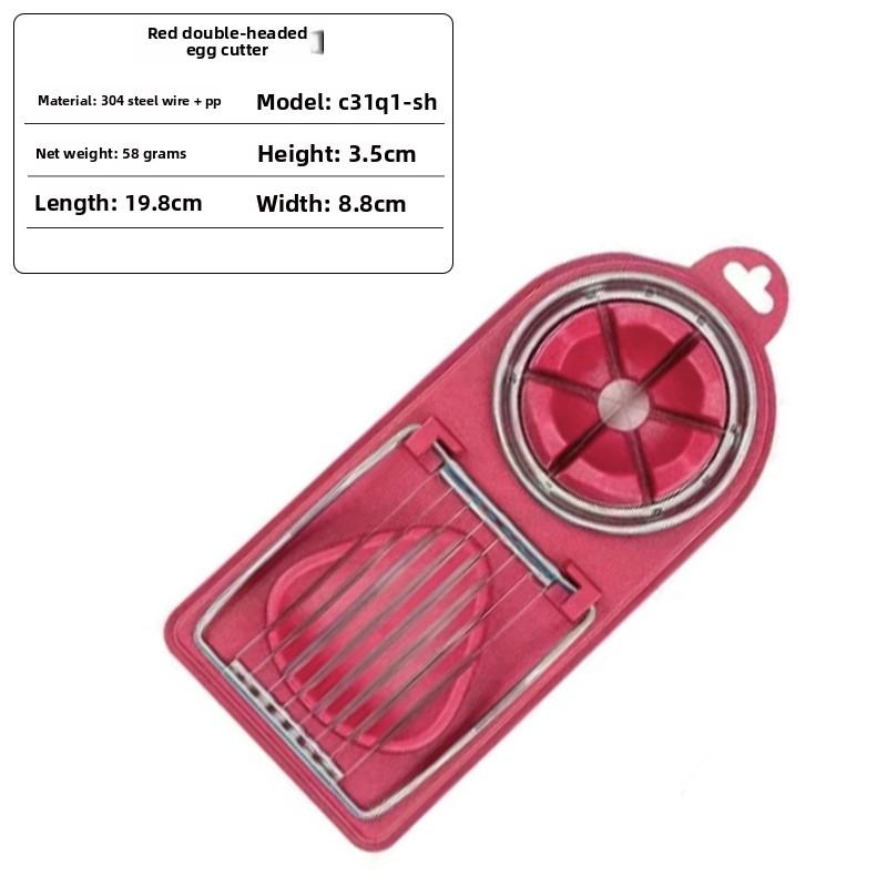 Egg Slicer Stainless Steel Egg Slicer Cut Petal Single-use Cutting Multifunctional Loose Egg Two In One All Egg God Tool