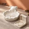Small Item Storage Container Cute Pig Petal Bowl, Matte Finish 3D Print PLA Tray, Animal Jewelry Dish Trinkets Organization Tray for Vanity