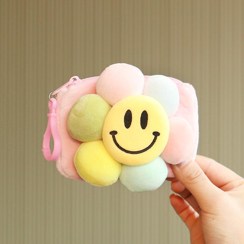 Colorful Daisy Coin and Earphone Pouch Keyholder Gift