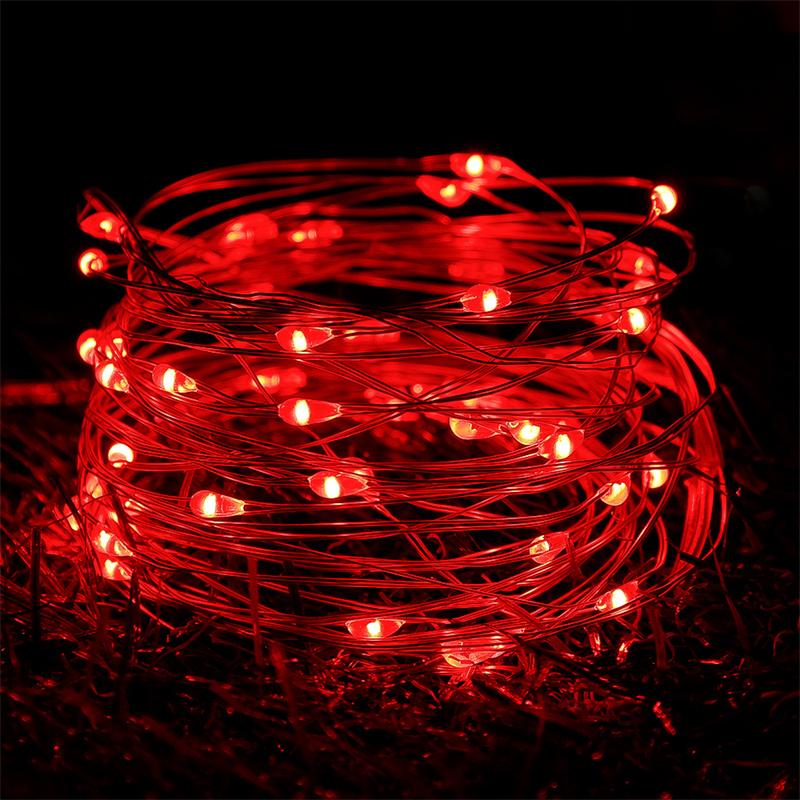20M 200Led String Lights Usb Christmas Lights Copper Wire String Lights Outdoor Garland Waterproof Fairy Light For Home Wedding
