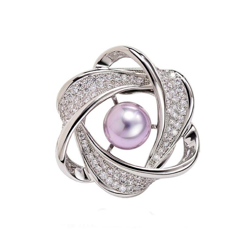 Rhinestone Pearl Fashion Jewelry Scarf Ring Women Scarf Buckle Shawl Clip Korean Style Brooch Pins