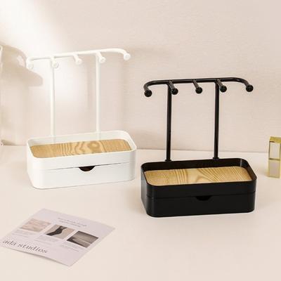 Portable Jewelry Organizer Double Layer Jewelry Storage Rack Jewelry Display Holder  Home Display