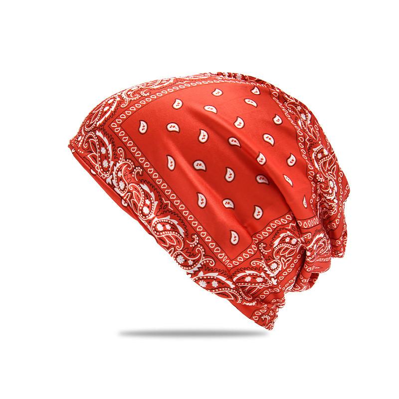 Hat Headscarf Printing Outdoor Breathable Warmth Bean Cap Unisex Hat Fashion