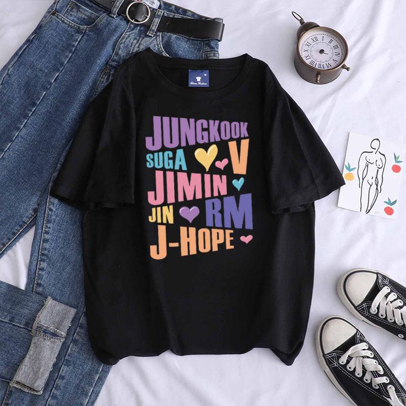 2022 Summer Trendy Printed Crew Neck Short Sleeve Cotton Women's Casual Top
